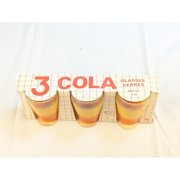 Libbey St. Clair Vintage 3 Cola Glasses 7oz  New‎ In Box - Picture 7 of 12